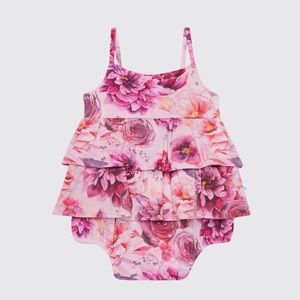 Posh Peanut - Amira - Ruffled Spaghetti Romper